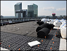 Green Roof Under Construction Using GR32 For Storm Water Management